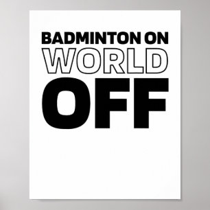 Affiche Raquette De Navette - Raquette De Cour Badminton S