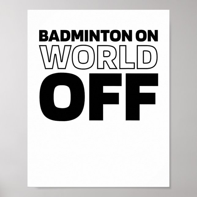 Affiche Raquette De Navette - Raquette De Cour Badminton S (Devant)