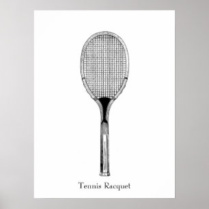 Affiche Raquette de tennis