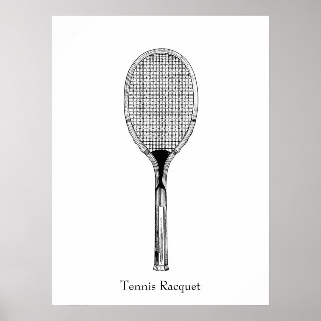 Affiche Raquette de tennis (Devant)
