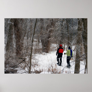 Affiche Raquettes hivernales