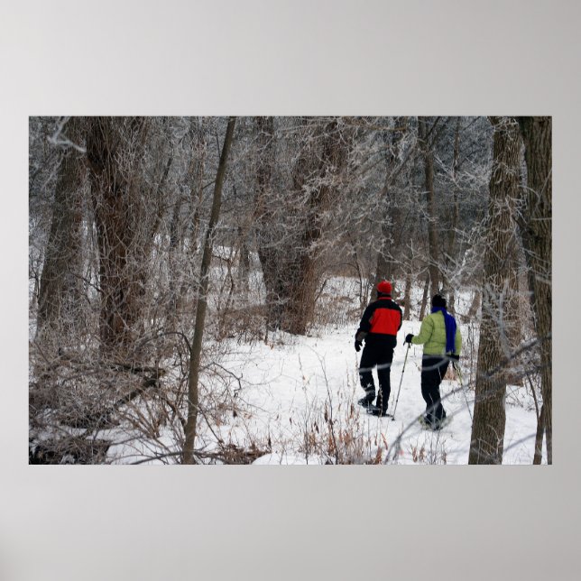 Affiche Raquettes hivernales (Devant)