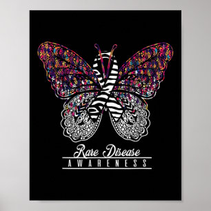 Affiche Rare Maladie Sensibilisation Chemise Papillon Amat