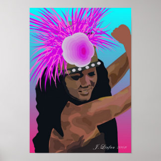 Affiche Rarotonga Tamure