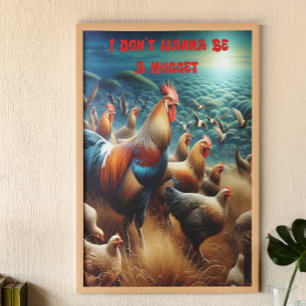 Affiche Rassemblement de plumes : Les poulets errants dans
