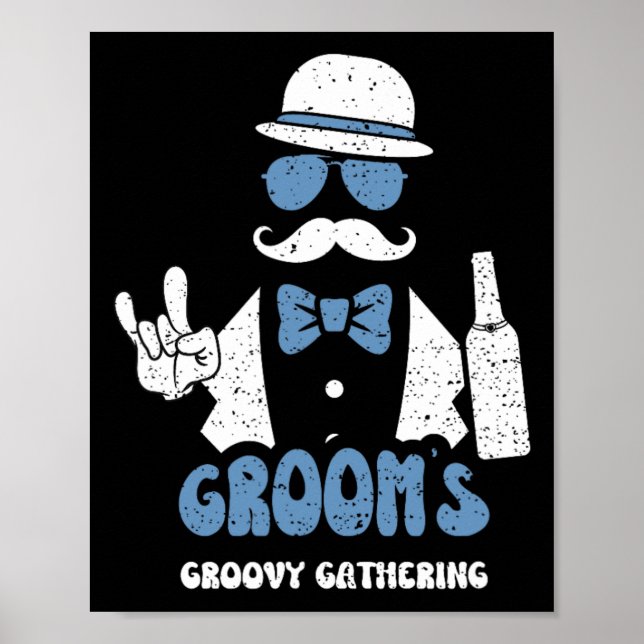 Affiche Rassemblement Super de Groomsmen Groom - Sayings d (Devant)