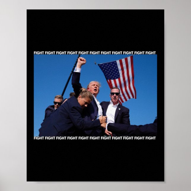 Affiche Rassemblement Tirant Trump Tirant Sur L'Ination De (Devant)