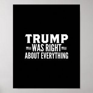 Affiche Rassemblement Trump avait raison sur tout - Trump