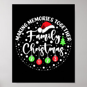 Affiche Rassembler des souvenirs Famille adorable Noël 201