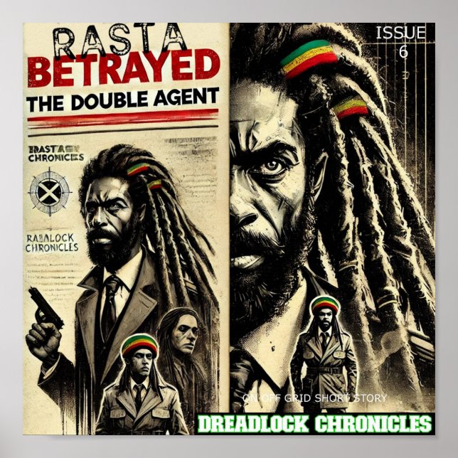 AFFICHE RASTA BATTUE DREADLOCK CHRONICLES NUMÉRO 6 (Devant)