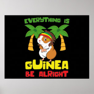 Affiche Rasta Guinea Pig