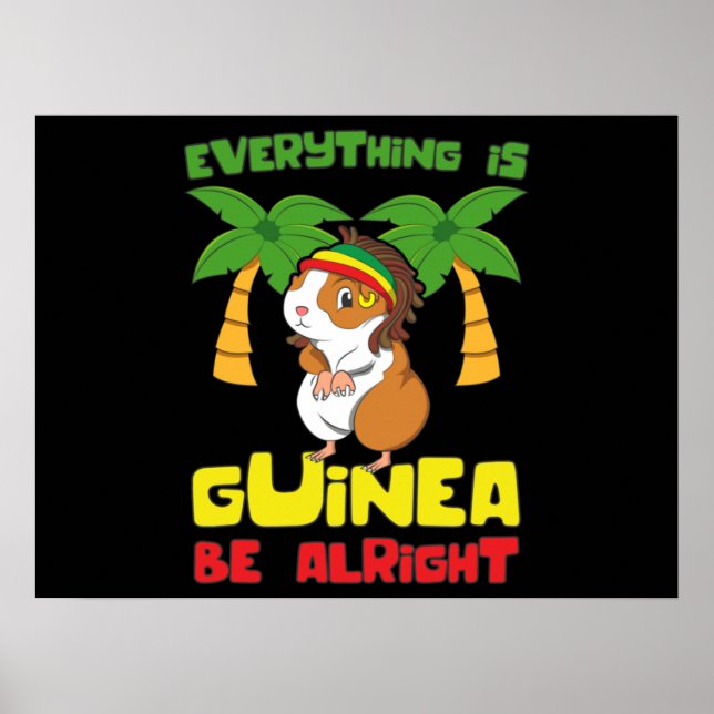 Affiche Rasta Guinea Pig (Devant)