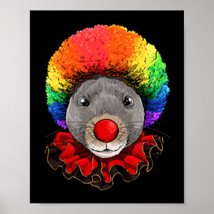 Affiche Rat Clown Souris Rat Rodent Circus 78