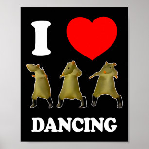 Affiche Rat Dance Mème 2025 Funny Trendy #ratdance 2