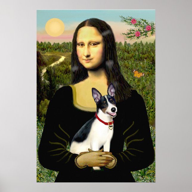 Affiche Rat Terrier - Mona Lisa (Devant)