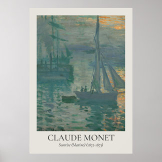 Affiche Ratio ISO de l'art mural Vintage Claude Monet