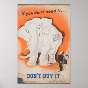 Affiche Rations de la Seconde Guerre mondiale Vintage