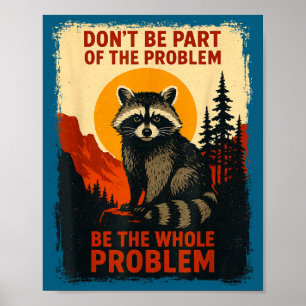 Affiche Raton de la nature sarcasme faune humour extérieur