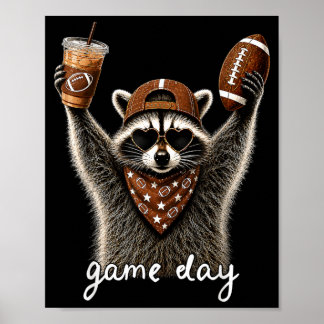 Affiche Raton Fvibesl Avec Café Glacé Football Jour De Mat