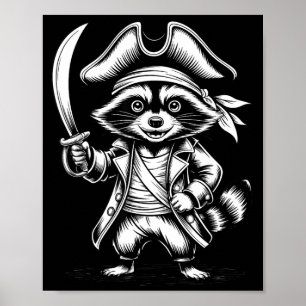 Affiche Raton laveur taux drôle