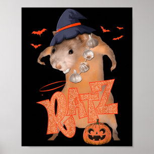 Affiche Ratz Funny Pink Souris Rat Hommes Femmes Halloween