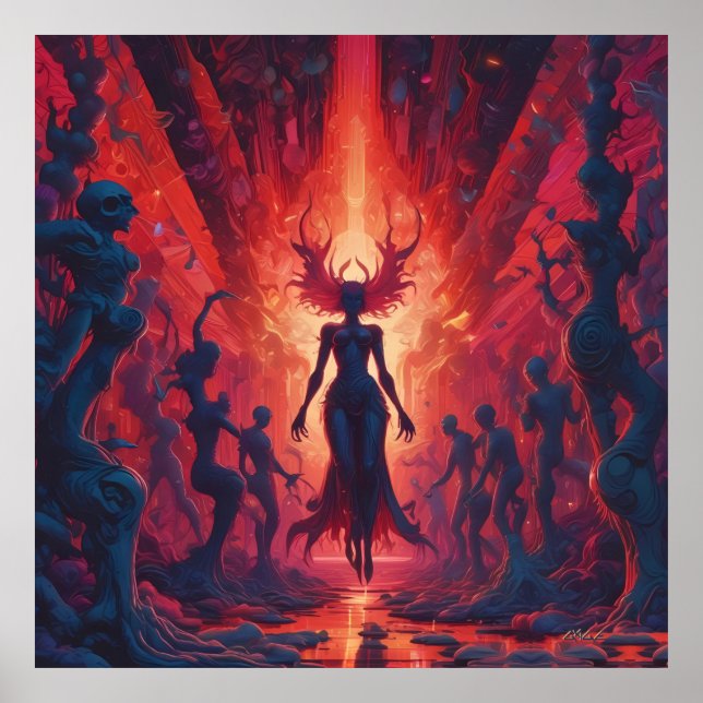 Affiche Rave hellacieuse au lac des Feux - Ken Gage (Devant)