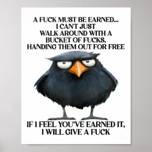 Affiche Raven A Car Doit Être Gagné Je Ne Peux Pas Juste M