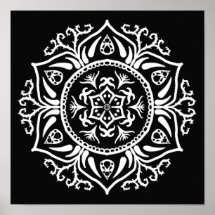 Affiche Raven Mandala