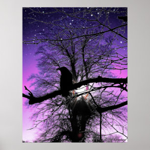 Affiche Raven sur l'arbre