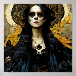 Affiche Raven Witch 3 Imaginaire Horreur Goth Gothique