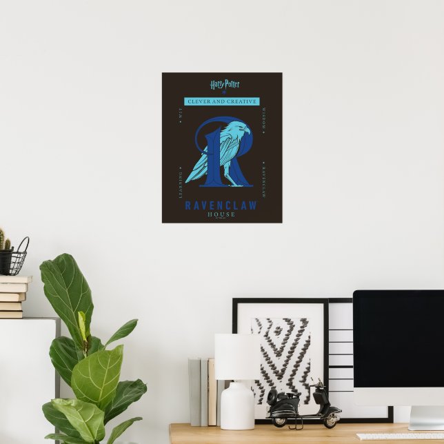 Affiche RAVENCLAW™ Maison intelligente et créative (Bureau à domicile)