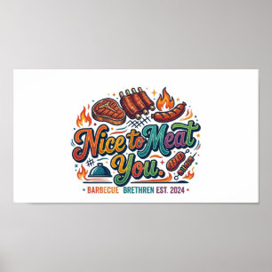 Affiche Ravi de vous rencontrer – T-Shirt drôle de jeu de 