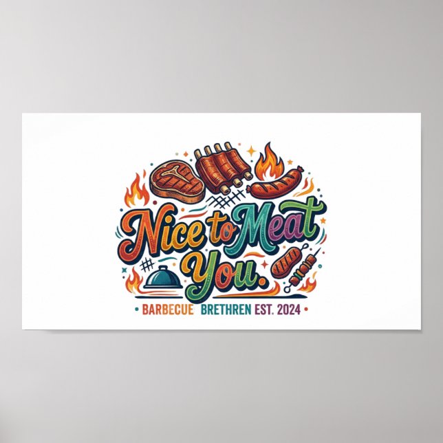 Affiche Ravi de vous rencontrer – T-Shirt drôle de jeu de  (Devant)