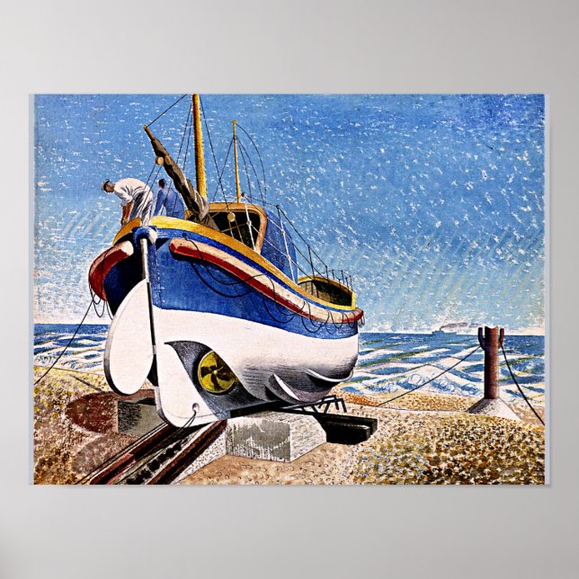 Affiche Ravilieux - Bateau à vie à Aldeburgh (Devant)