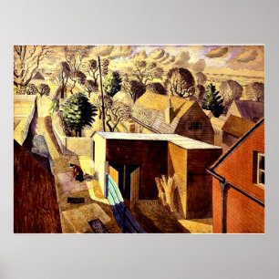 Affiche Ravilieux - Vue depuis Brick House Great Bardfield