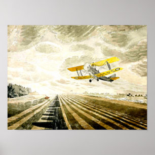 Affiche Ravilious, fameux painting Tiger Moth