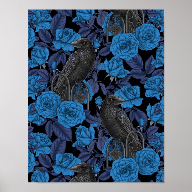Affiche Ravins et roses bleus (Devant)