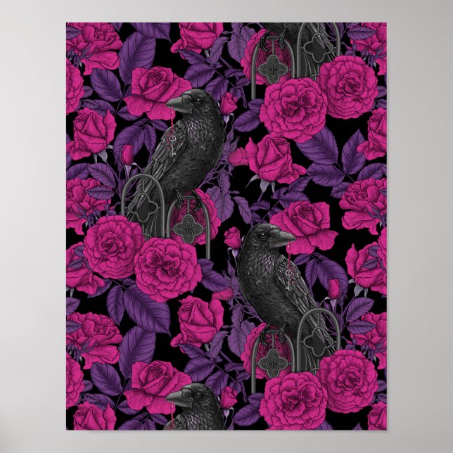 Affiche Ravins et roses roses roses (Devant)