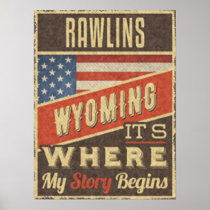 Affiche Rawlins Wyoming