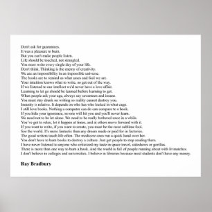 Affiche Ray Bradbury