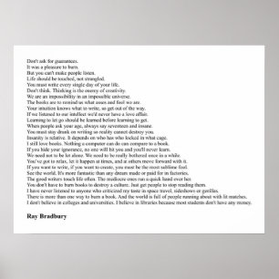 Affiche Ray Bradbury