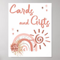 Ray of Sunshine Girl Baby shower Cartes et cadeaux
