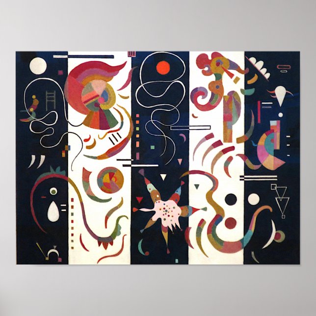 Affiche Rayé par Wassily Kandinsky (Devant)