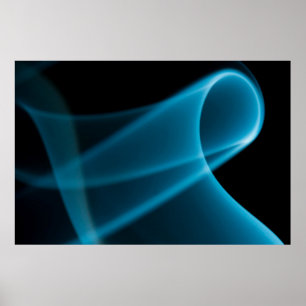 Affiche Rayon bleu clair