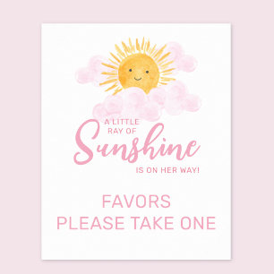 Affiche Rayon de soleil Signe de faveur
