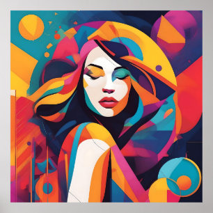Affiche Rayonnement Éthéré : Une Symphonie de Couleurs