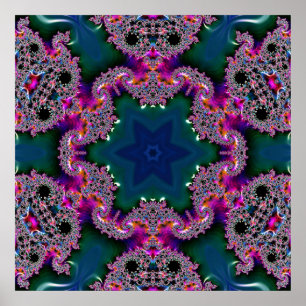 Affiche Rayonnement fractal