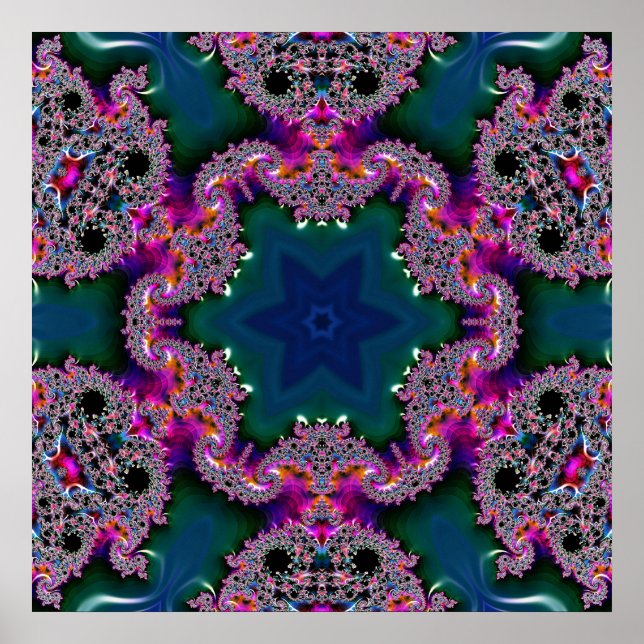 Affiche Rayonnement fractal  (Devant)