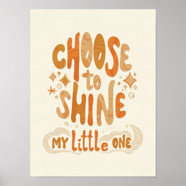 Affiche Rayonner de Positivité : Choisissez de Briller d'I (Devant)