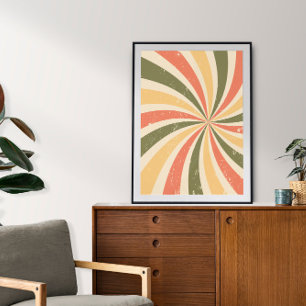 Affiche Rayons courbes vintages